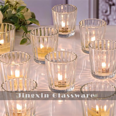 Sealbhóirí Coinnle Votive Vintage Gloine